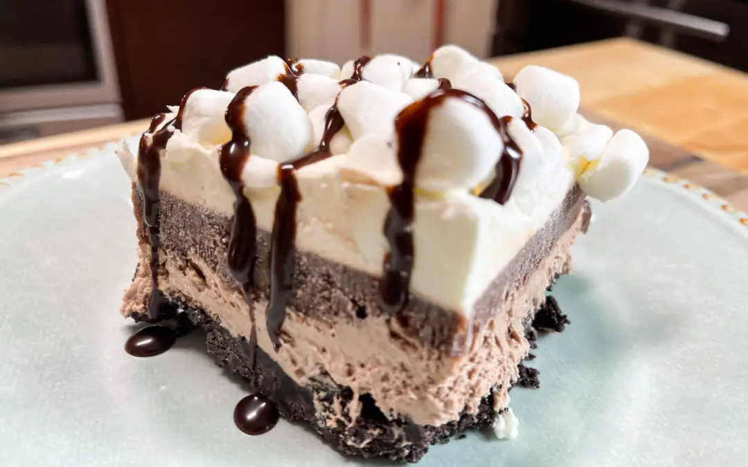 Hot Chocolate Dessert Lasagna