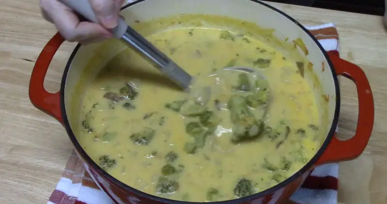 Cheddar Broccoli & Potato Soup