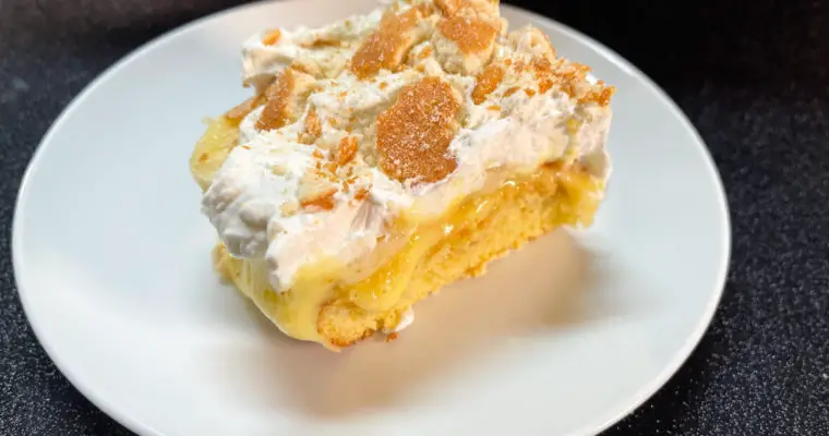 Banana Pudding Poke Cake