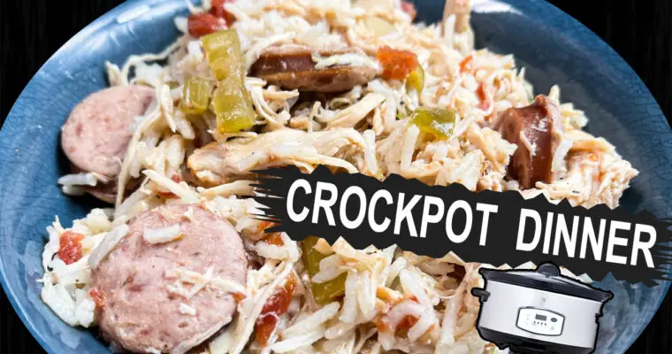 Crockpot Smoked Sausage, Chicken & Rice