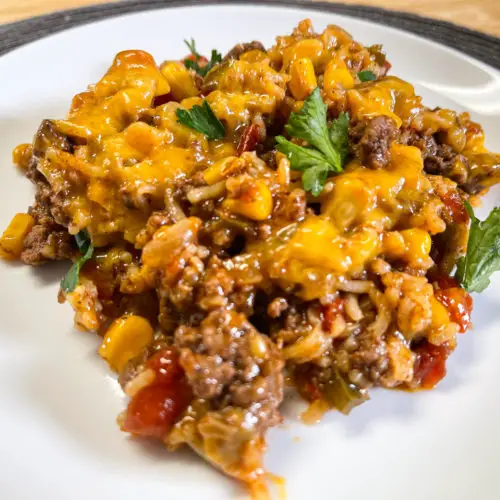 Mexican Ground Beef & Rice Skillet – Catherine's Plates