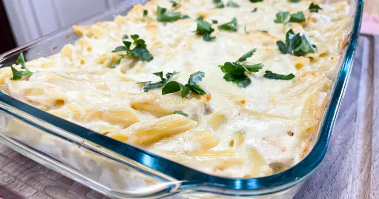 Chicken Alfredo Pasta Bake