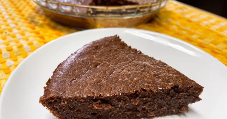 Chocolate Peanut Butter Impossible Pie