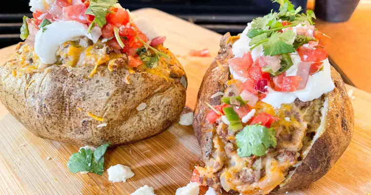 Taco Stuffed Baked Potatoes