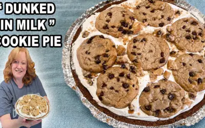 Cookies Dunked In Milk Pie
