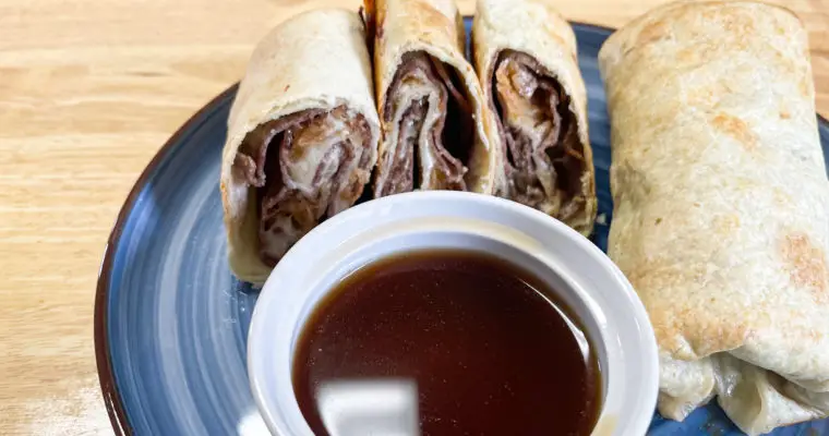 French Dip Tortilla Wraps