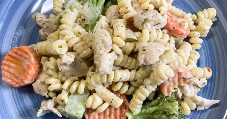 Garlic Parmesan Chicken & Pasta