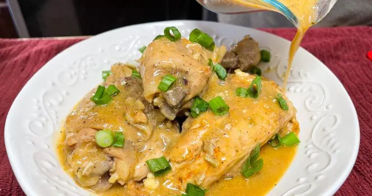 Golden Chicken in the Crockpot