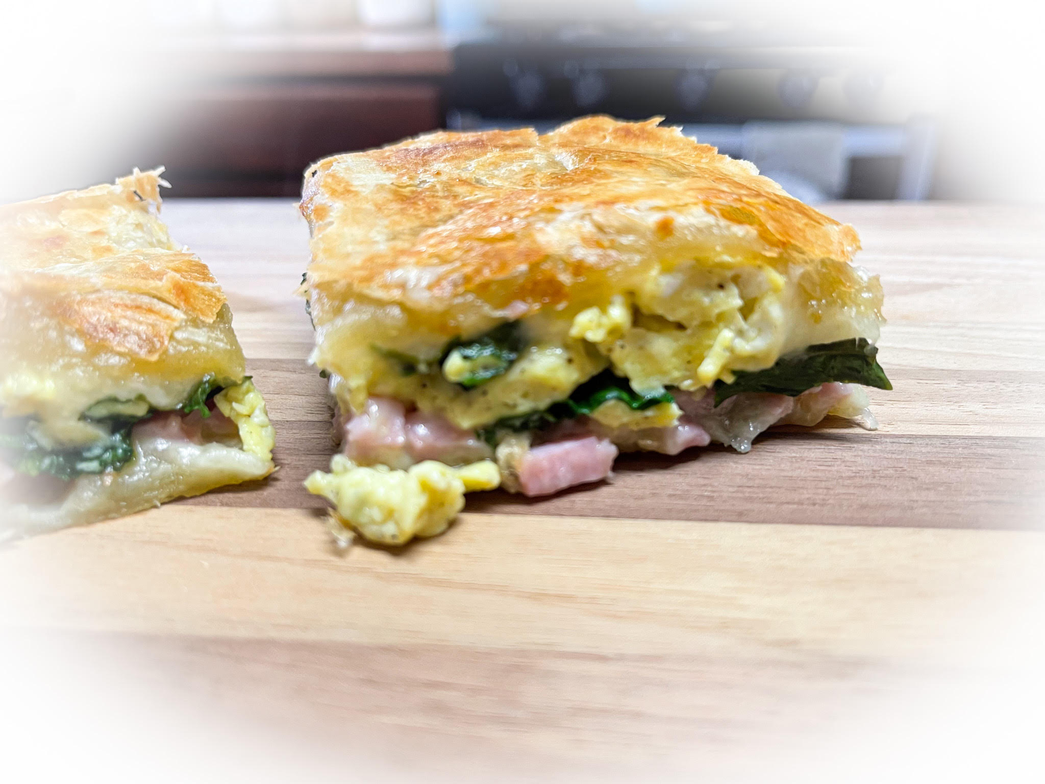 Ham & Cheese Puff Scramble – Catherine's Plates