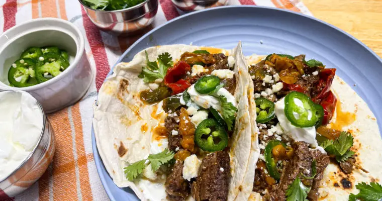 Crockpot Steak Fajitas