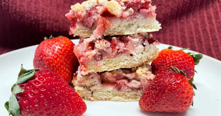 Strawberry Crumble Bars