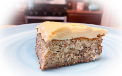 Easy Frosted Banana Cake