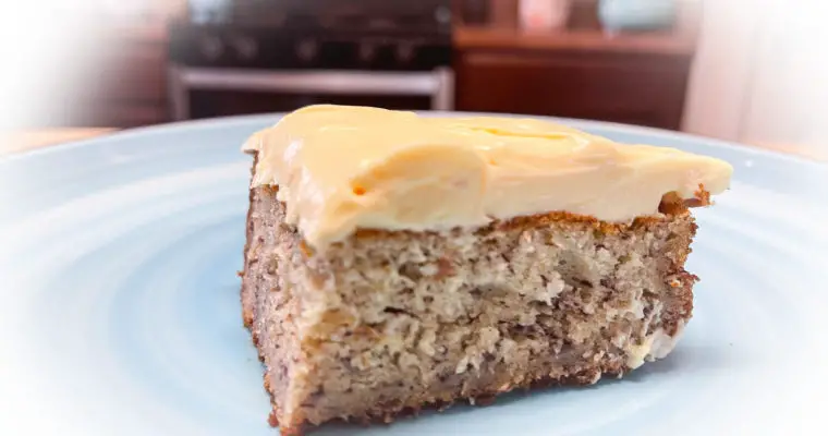 Easy Frosted Banana Cake