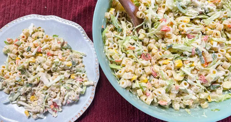 Coleslaw Pasta Salad