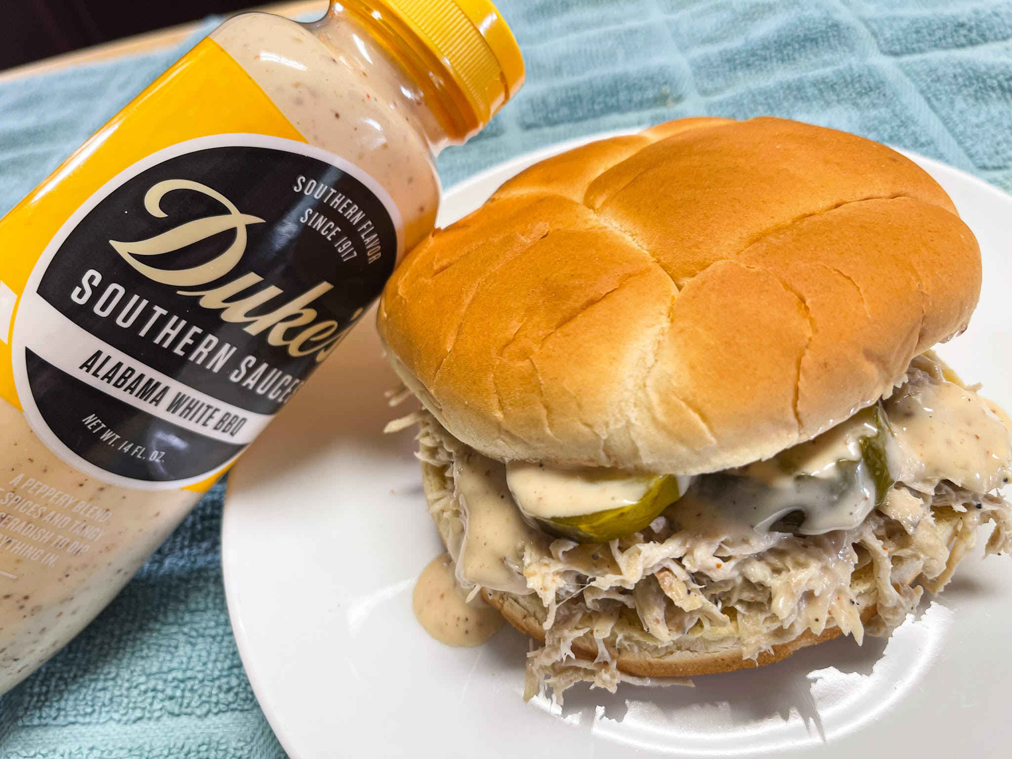 Alabama White BBQ Sauce Pulled Chicken – Catherine&amp;#39;s Plates