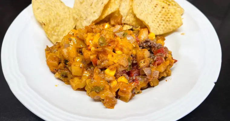 Taco Potato & Ground Beef Skillet