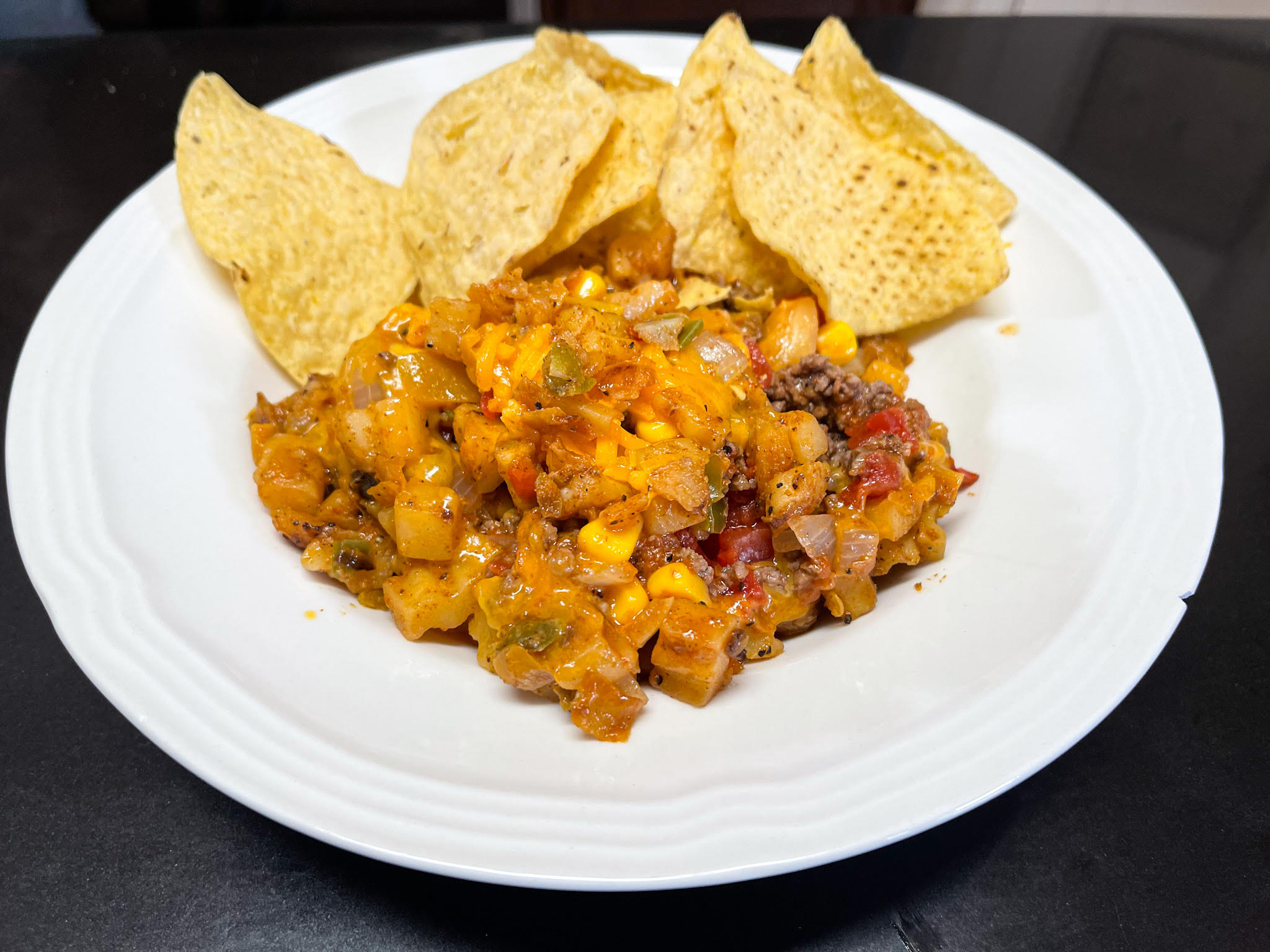 Taco Potato & Ground Beef Skillet Catherine's Plates