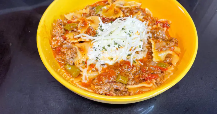 One Pot Lasagna Soup