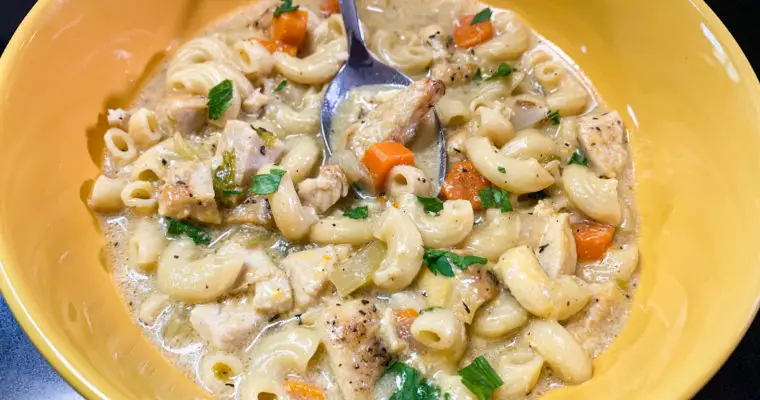 Macaroni & Cheese Chicken Soup