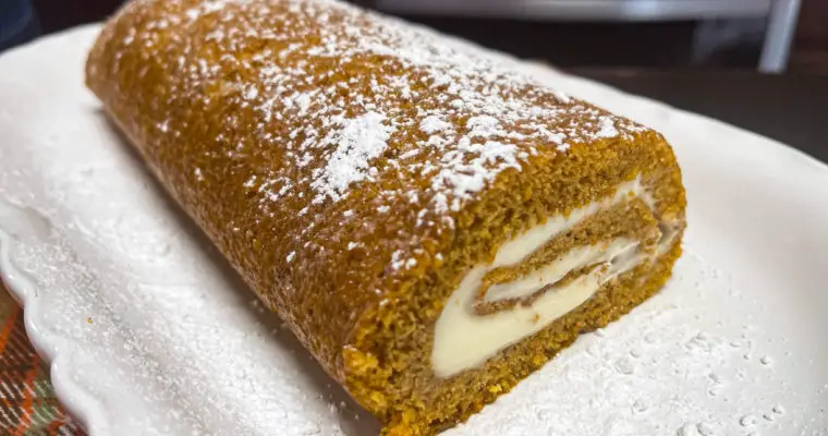 Pumpkin Roll Cake