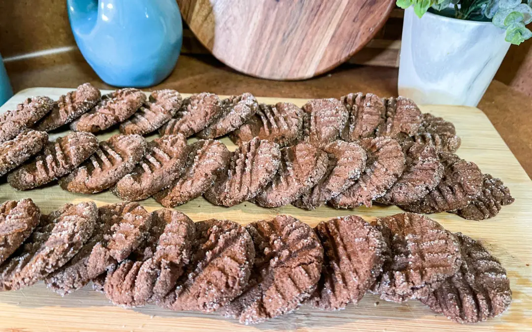 Chocolate “Peanut Butter” Cookies
