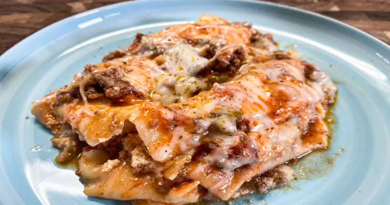 Crockpot 3 Cheese & Meat Sauce Manicotti