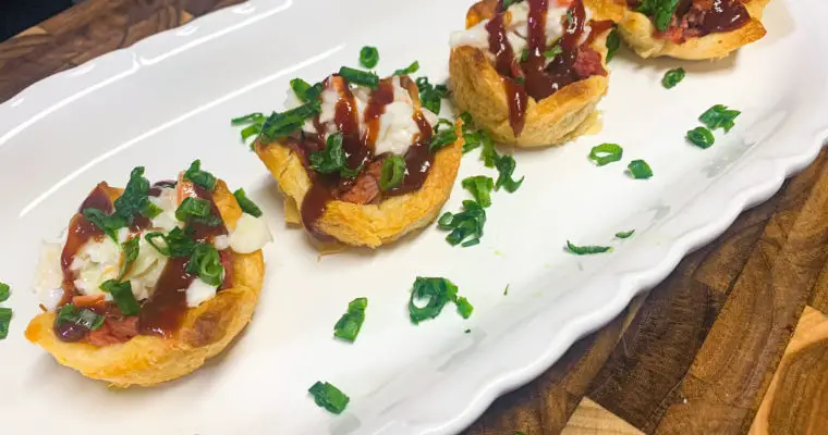 Easy Pulled Pork Crescent Cups