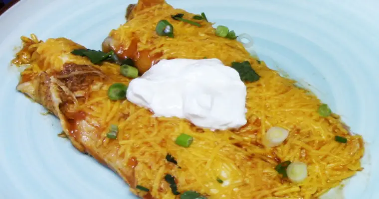 Canned Chicken Enchiladas