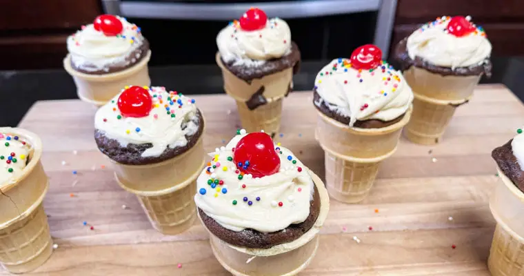 Ice Cream Cone Cupcakes