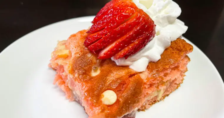 Strawberry Earthquake Cake-Box Cake Mix Recipe