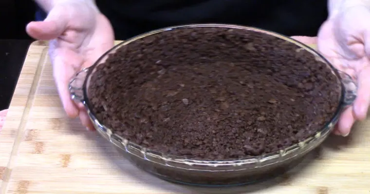 Chocolate Cookie Crumb Crust-2 Ingredients