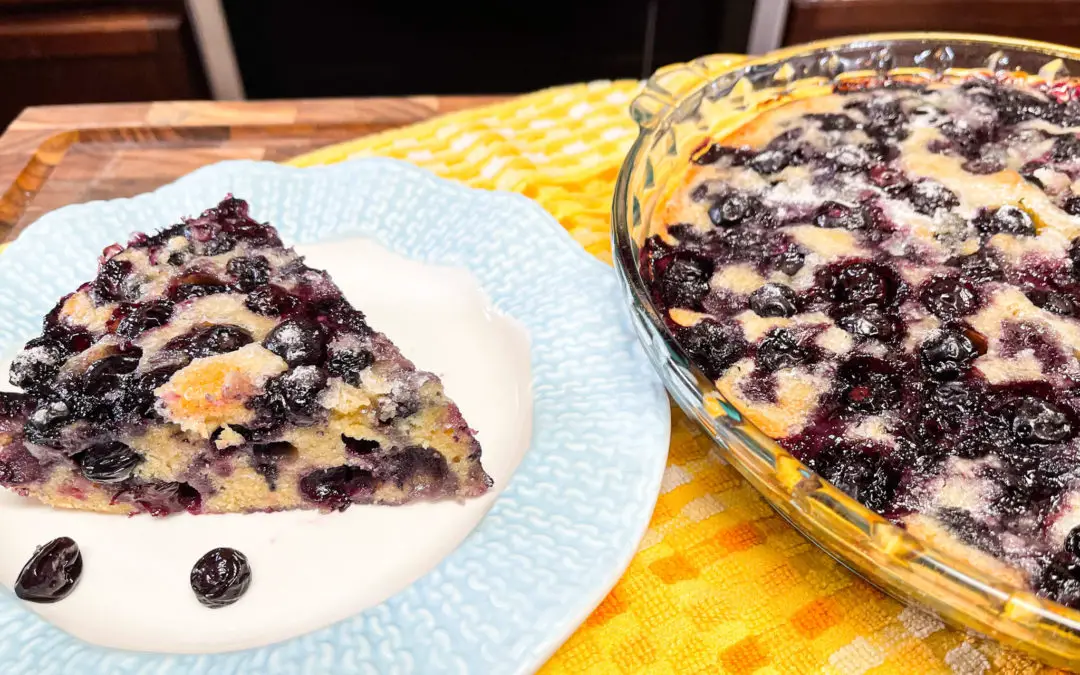 Blueberry Crustless Pie