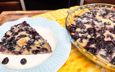 Blueberry Crustless Pie