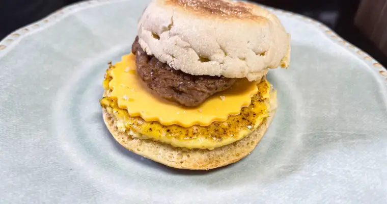 Freezer English Muffin Breakfast Sandwich