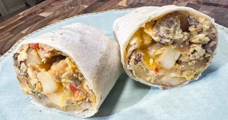 Freezer Breakfast Burrito