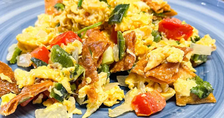 Eggs Migas A Mexican Breakfast