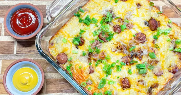 State Fair Corn Dog Casserole