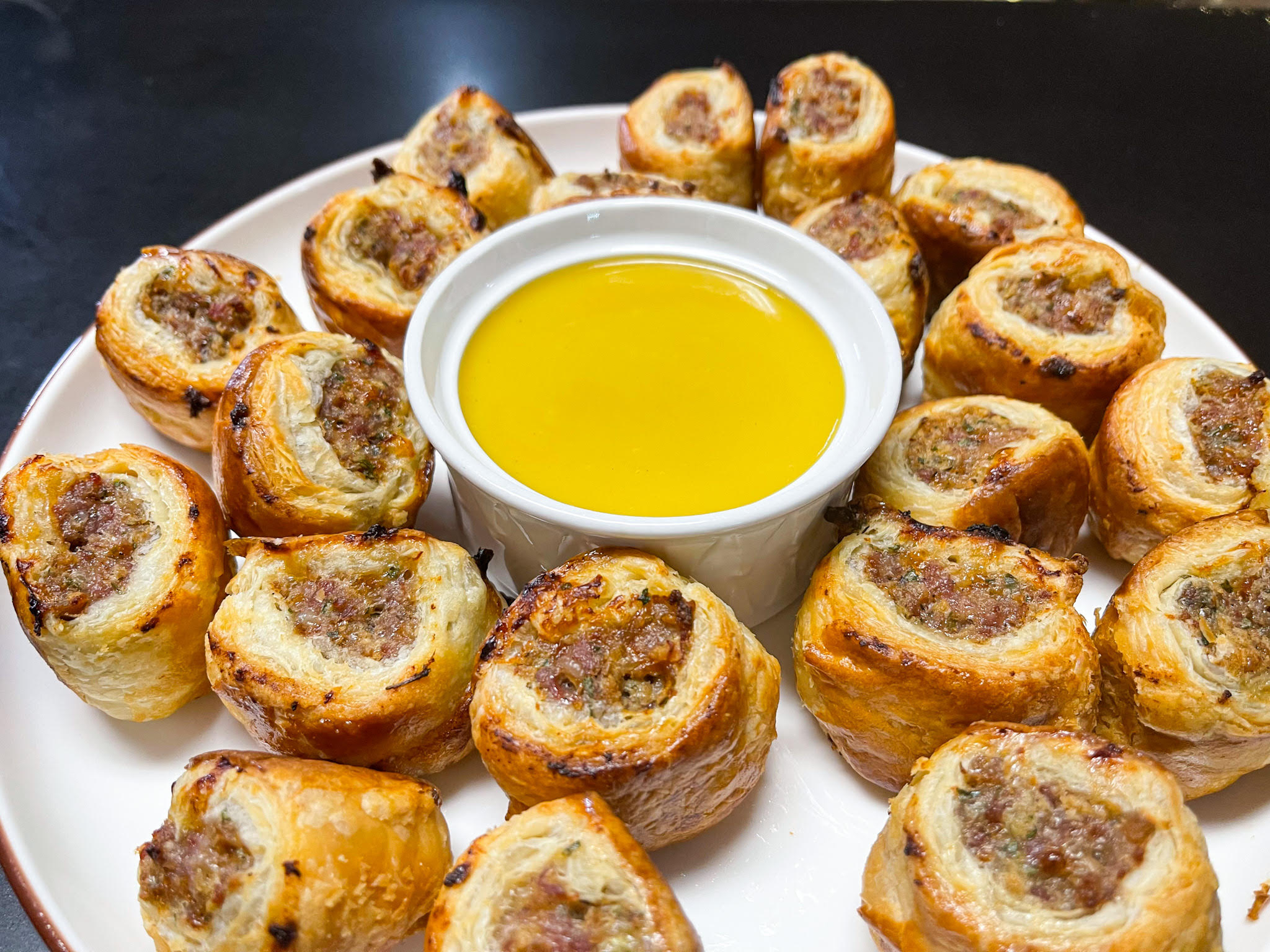 Sausage Rolls Appetizer – Catherine's Plates