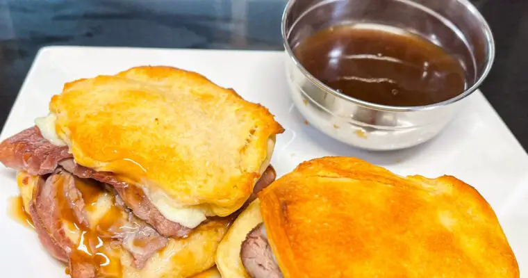French Dip Biscuit Sandwich