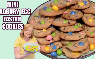 Mini Cadbury Egg Easter Cookies