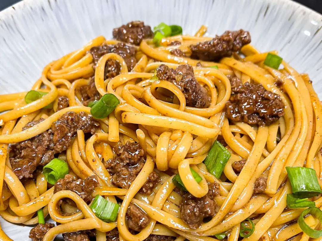 Mongolian Ground Beef & Noodles – Catherine's Plates