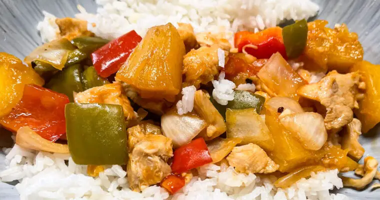 7 Ingredient Sweet & Sour Chicken (Crockpot)