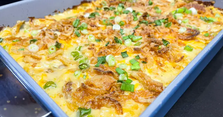 Quick Scalloped Potatoes & Ground Beef Casserole