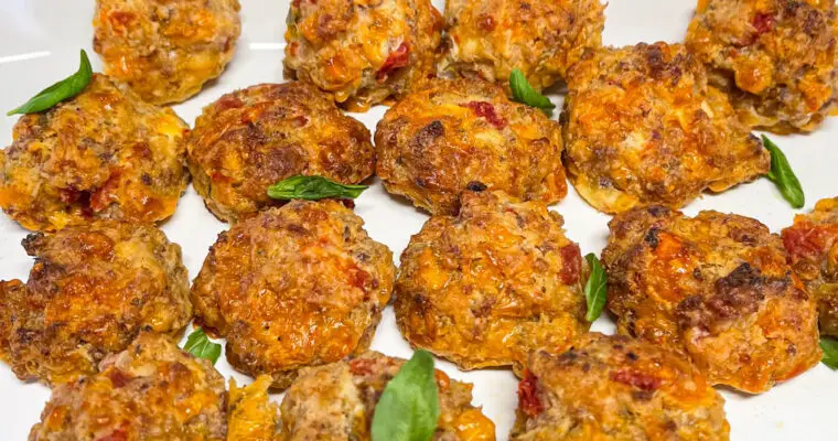 Sausage Cream Cheese Balls Appetizer