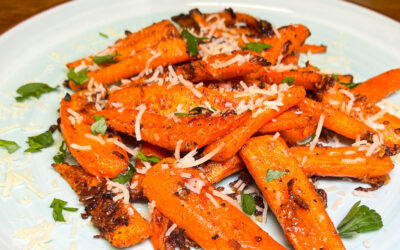 Parmesan Garlic Roasted Carrots