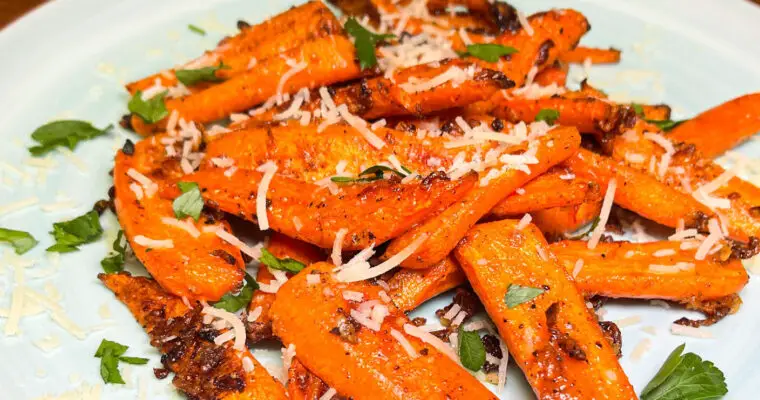 Parmesan Garlic Roasted Carrots