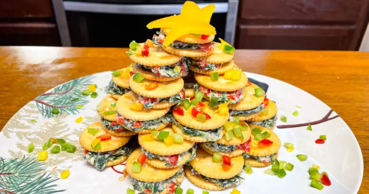 Ritz Cracker Christmas Tree Appetizer