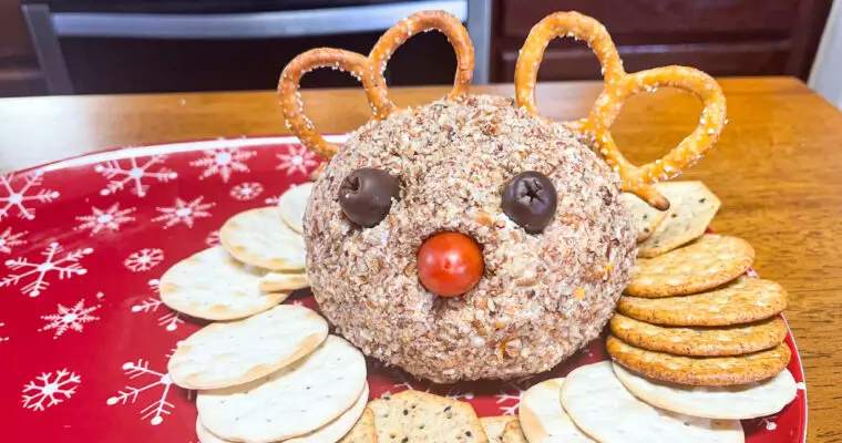 Christmas Cheese Ball Appetizer (Reindeer)