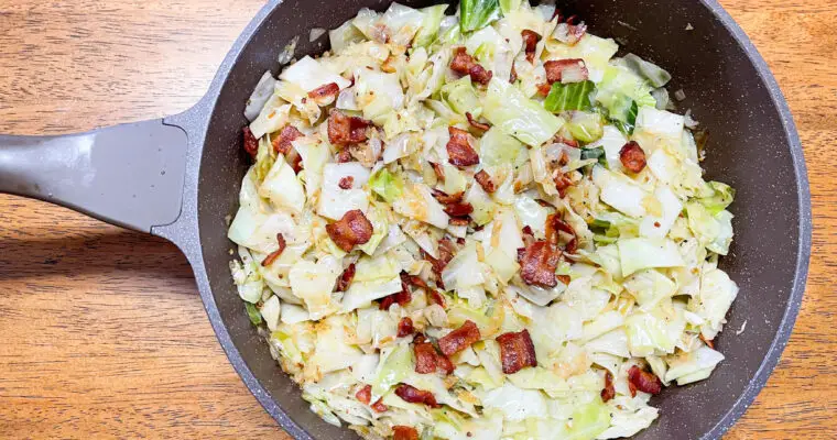 Fried Cabbage with Bacon & Onion