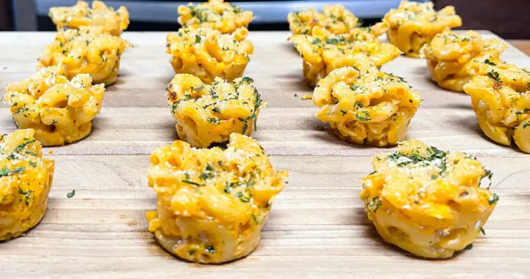 Baked Mac & Cheese Bites Appetizer